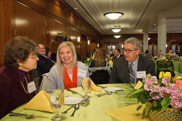 President Henry J Eyring hosts a reception and dinner in the Conference Center in Salt Lake City, Utah. March 2019