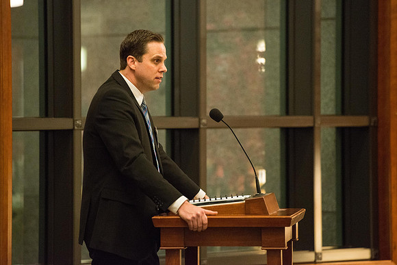 President Henry J Eyring hosts a reception and dinner in the Conference Center in Salt Lake City, Utah. March 2019