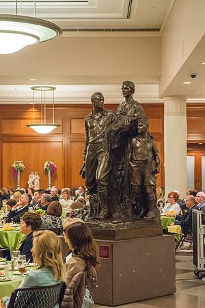 President Henry J Eyring hosts a reception and dinner in the Conference Center in Salt Lake City, Utah. March 2019