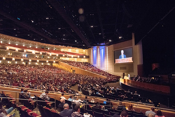 Elder Kevin S. Hamilton, General Authority Seventy, speaks at the devotional.