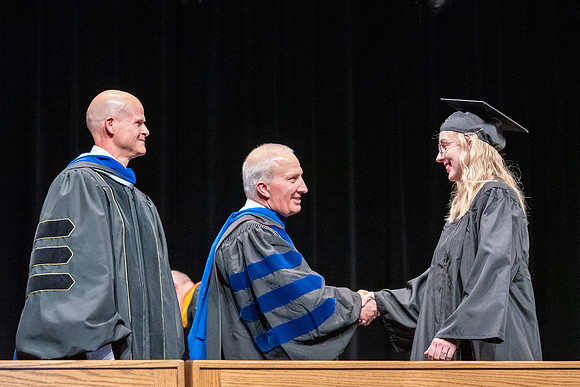 Graduates during convocation of the College of Physical Sciences and Engineering.