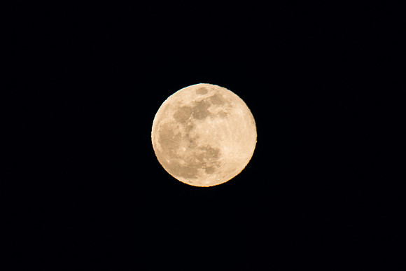 Supermoon over the Tetons, Mar 20, 2019