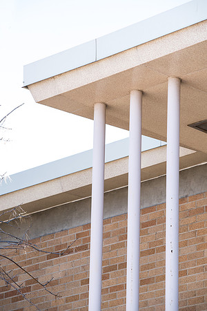 Photo documentation of the Oscar A. Kirkham building before it is taken down. March 2019