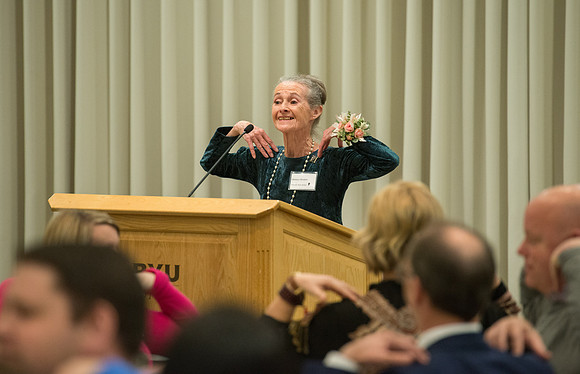Eliza R Snow Society Evening of Honors recognizes Patricia Dienhart for her excellence in the arts for her lifelong talent and contribution to the art of Ballet.