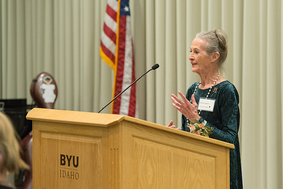 Eliza R Snow Society Evening of Honors recognizes Patricia Dienhart for her excellence in the arts for her lifelong talent and contribution to the art of Ballet.
