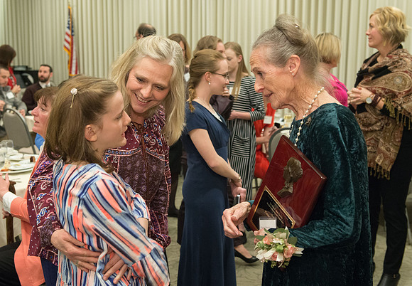 Eliza R Snow Society Evening of Honors recognizes Patricia Dienhart for her excellence in the arts for her lifelong talent and contribution to the art of Ballet.