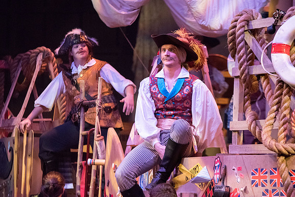 Department of Music, the Department of Theatre and Dance collaborate in a storytelling adventure on the high seas. They performs the drama The Pirates of Penzance.
