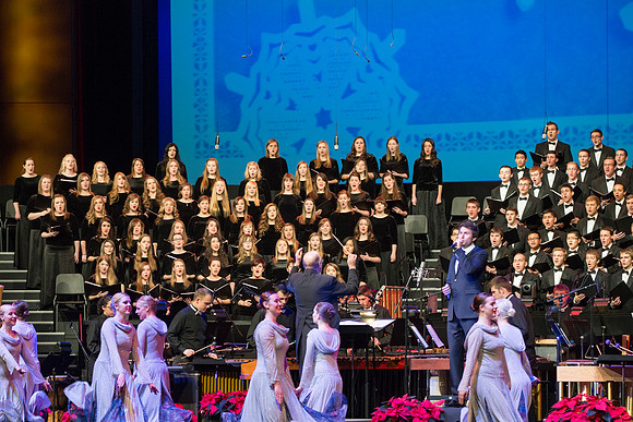 BYU-Idaho students perform in the Christmas Concert featuring Nathan Pacheco
