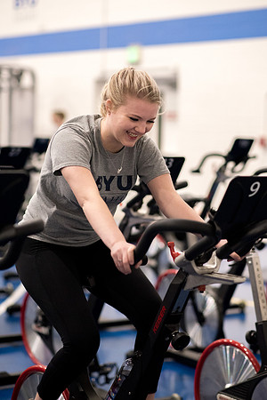 Cycling Calss is one of the fitness calss hold at the Hart Fitness Center.