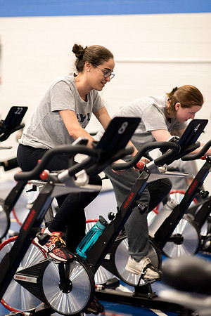 Cycling Calss is one of the fitness calss hold at the Hart Fitness Center.