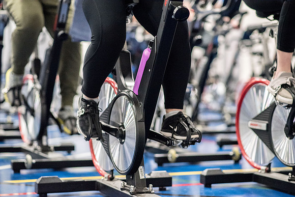 Cycling Calss is one of the fitness calss hold at the Hart Fitness Center.