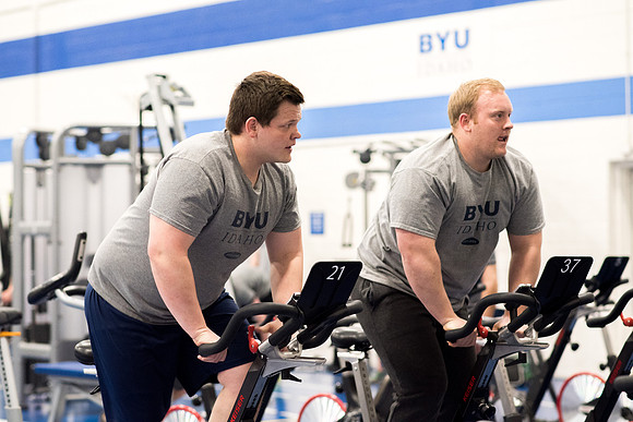 Cycling Calss is one of the fitness calss hold at the Hart Fitness Center.