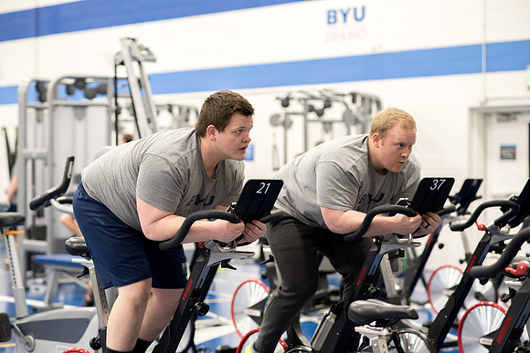Cycling Calss is one of the fitness calss hold at the Hart Fitness Center.