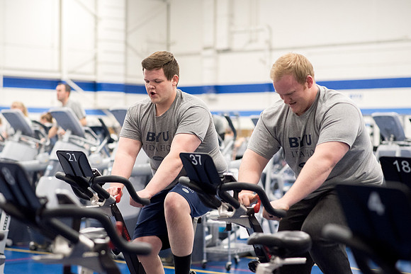 Cycling Calss is one of the fitness calss hold at the Hart Fitness Center.