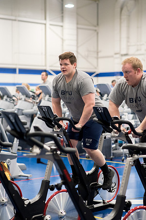 Cycling Calss is one of the fitness calss hold at the Hart Fitness Center.