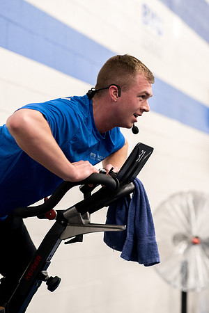 Cycling Calss is one of the fitness calss hold at the Hart Fitness Center.