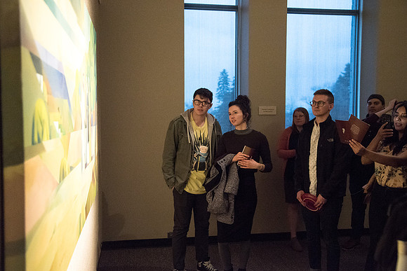 Reception for Jorge Cocco Santangelo's works Sacred Events from the Life of Christ. April 2019