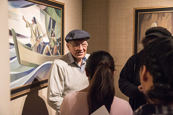 Reception for Jorge Cocco Santangelo's works Sacred Events from the Life of Christ. April 2019