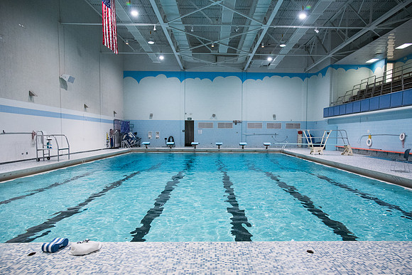 BYU-I Hart Pool before renovations. Winter Semester