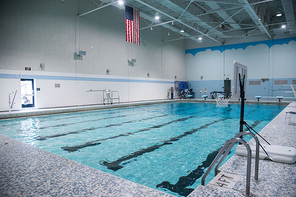BYU-I Hart Pool before renovations. Winter Semester