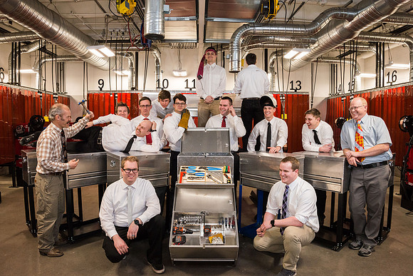 Students designed, welded and manufactured tool boxes. 2019