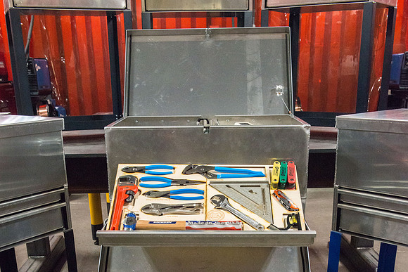 Students designed, welded and manufactured tool boxes. 2019