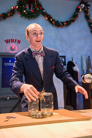 It's a Wonderful Life: A Live Radio Play, comes to life on stage at the Snow Drama Theater at BYU-Idaho.  It was written by Joe Landry and directed by Roger Merrill.