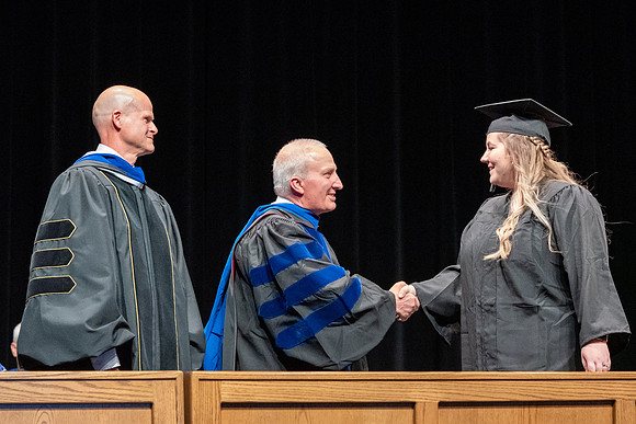 Graduates during convocation of the College of Physical Sciences and Engineering.