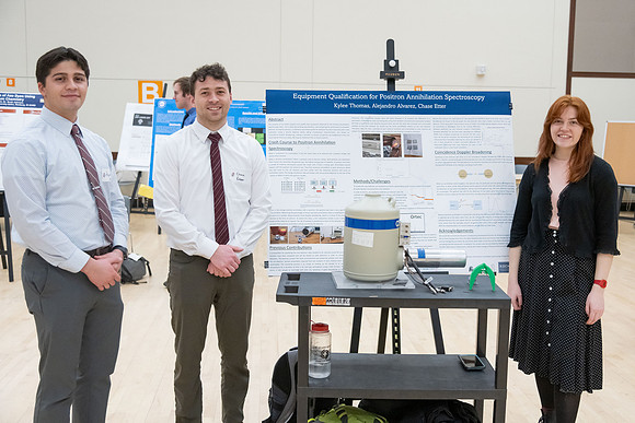 Students showcase their research over the semester at the Research and Creative Works Conference.