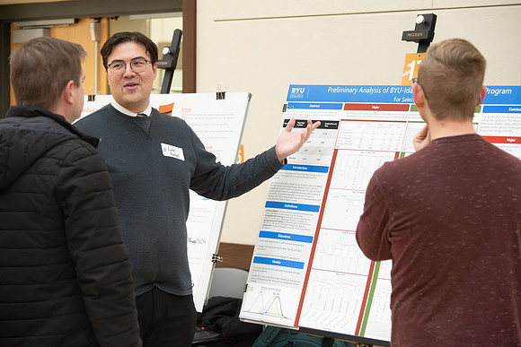 Students showcase their research over the semester at the Research and Creative Works Conference.