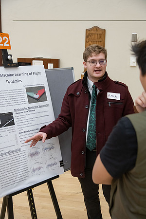 Students showcase their research over the semester at the Research and Creative Works Conference.