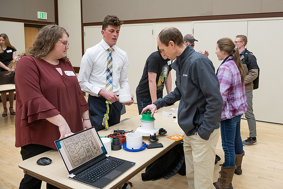 Students showcase their research over the semester at the Research and Creative Works Conference.