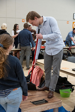 Students showcase their research over the semester at the Research and Creative Works Conference.