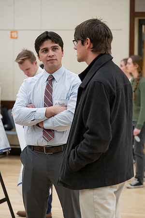 Students showcase their research over the semester at the Research and Creative Works Conference.