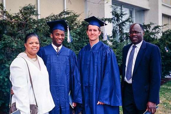 Graduates and family