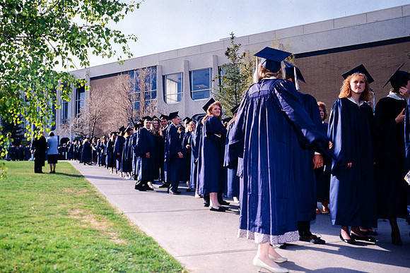 Graduates at processional
