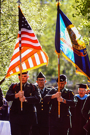 Color guard during processional
