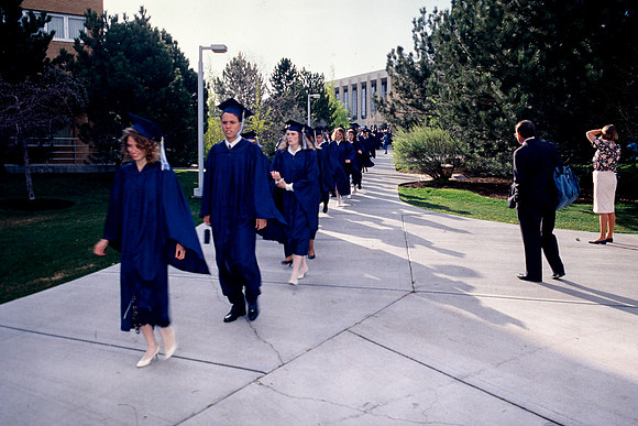 Graduates at processional