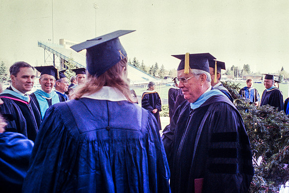 Elder Ballard and graduates