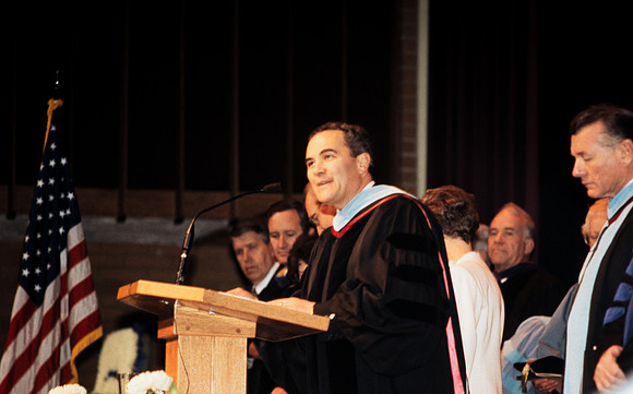 President Bennion at the podium