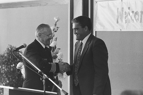 Gayle M. Erickson receiving award