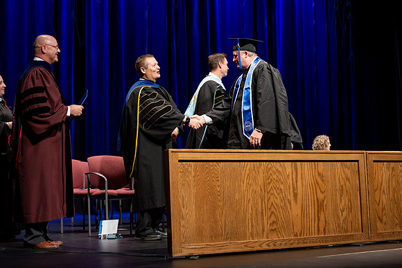 Graduates during convocation for the College of Academic Success & Interdisciplinary Studies.