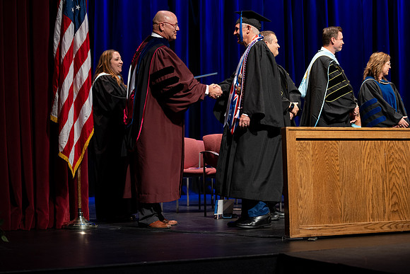 Graduates during convocation for the College of Academic Success & Interdisciplinary Studies.