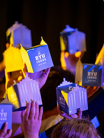 BYUI Taylor Building Lanterns - Mar 2025