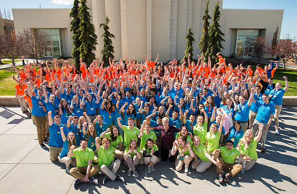 Student volunteers help make Get Connected possible.