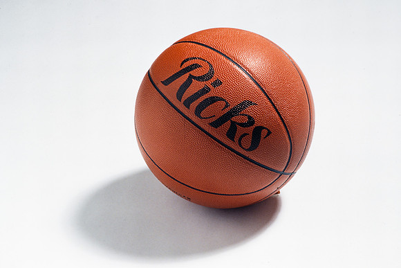 Basketball with the word Ricks