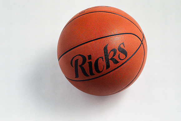 Basketball with the word Ricks