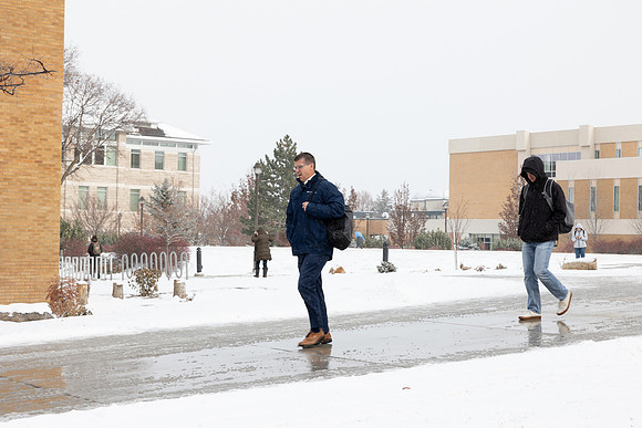 Students In Snow - Dec. 2023