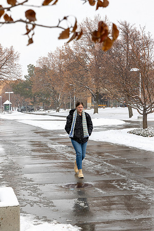 Students In Snow - Dec. 2023