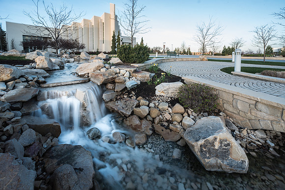 The Taylor Chapel on BYU-Idaho campus, spring semester.